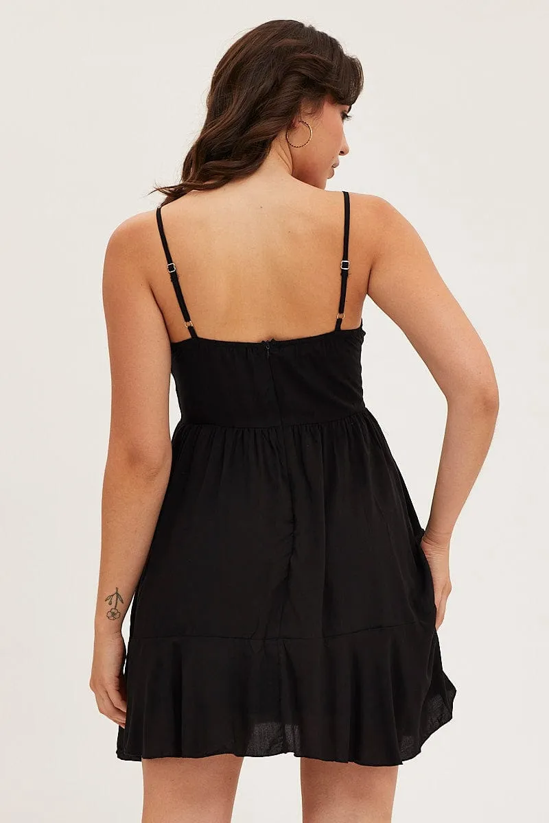 Black Chiffon Skater Dress sold by Ally Fashion product image thumbnail 5