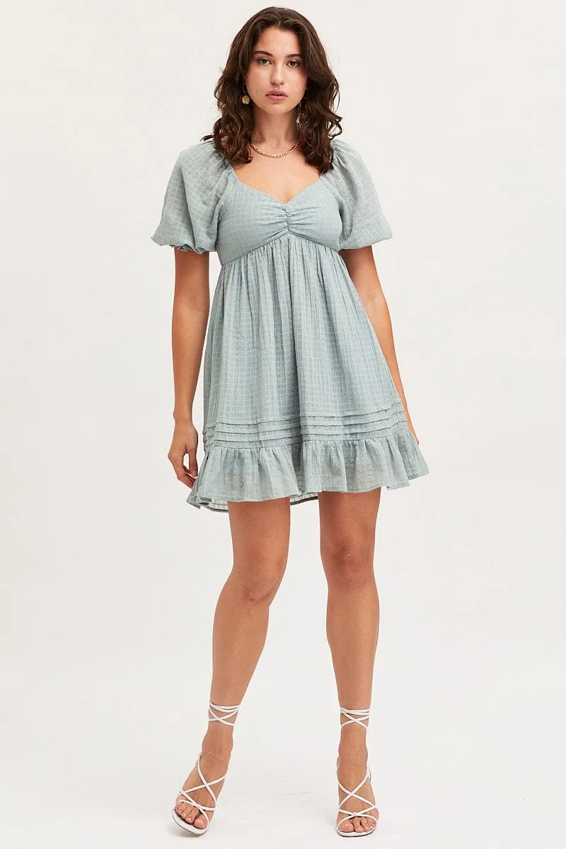 Green Dress Short Sleeve Mini sold by Ally Fashion product image thumbnail 3