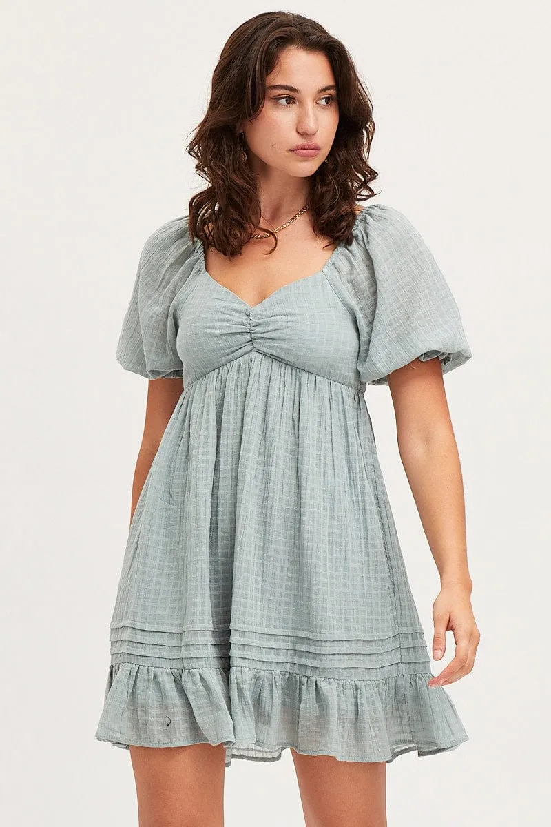 Green Dress Short Sleeve Mini sold by Ally Fashion product image thumbnail 2