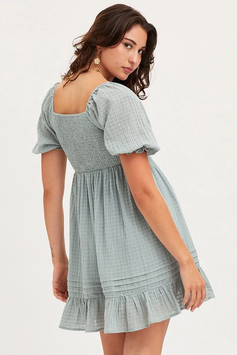 Green Dress Short Sleeve Mini sold by Ally Fashion product image thumbnail 5