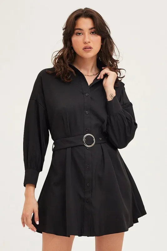 Black Dress Long Sleeve Mini sold by Ally Fashion