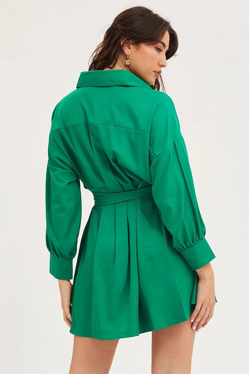 Green Dress Long Sleeve Mini sold by Ally Fashion product image thumbnail 5