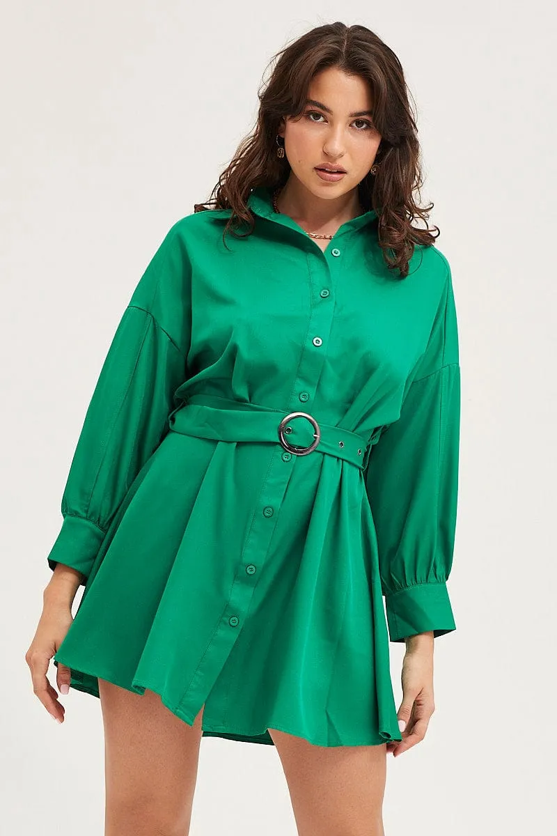 Green Dress Long Sleeve Mini sold by Ally Fashion product image thumbnail 3
