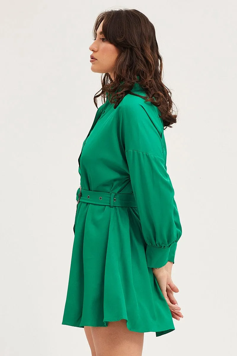 Green Dress Long Sleeve Mini sold by Ally Fashion product image thumbnail 4