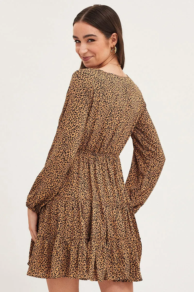 Print Skater Dress Long Sleeve Mini sold by Ally Fashion product image thumbnail 5