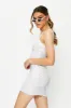 Print Lace Trim Bodycon Mini Dress sold by Ally Fashion