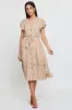 Geo Print Midi Dress Short Sleeve sold by Ally Fashion