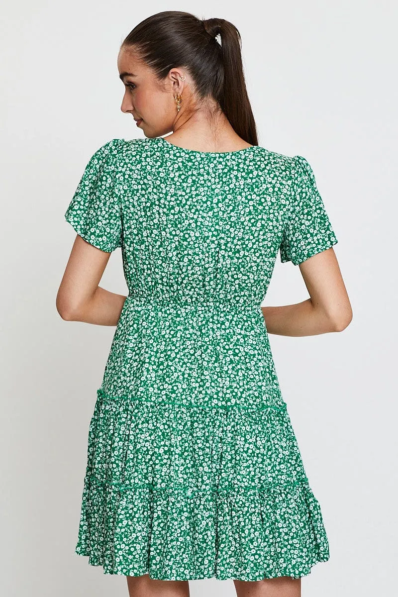 Print Skater Dress Short Sleeve Mini sold by Ally Fashion product image thumbnail 5