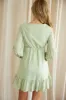 Green Mini Dress Long Sleeve sold by Ally Fashion