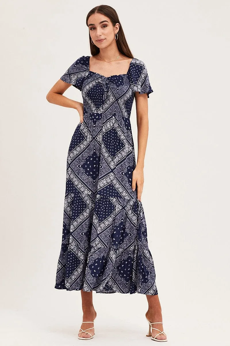 Boho Print Midi Dress sold by Ally Fashion
