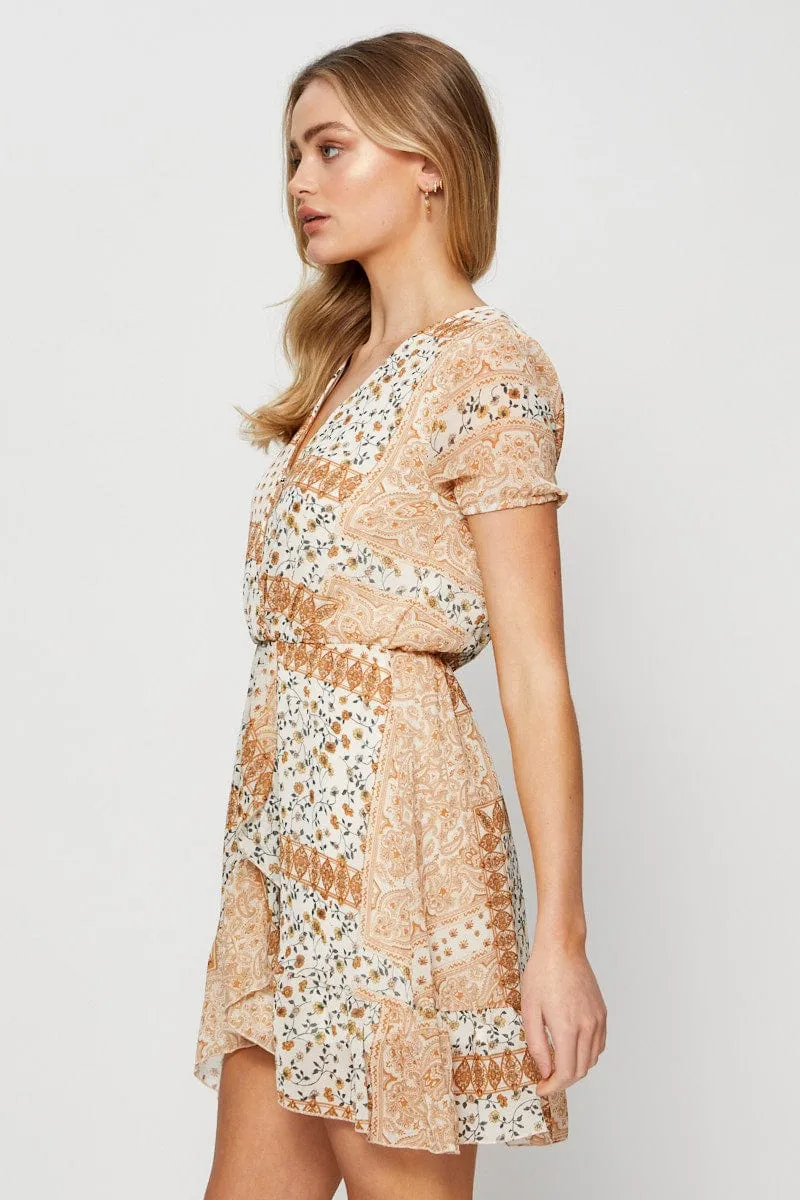 Print Mini Dress sold by Ally Fashion product image thumbnail 4