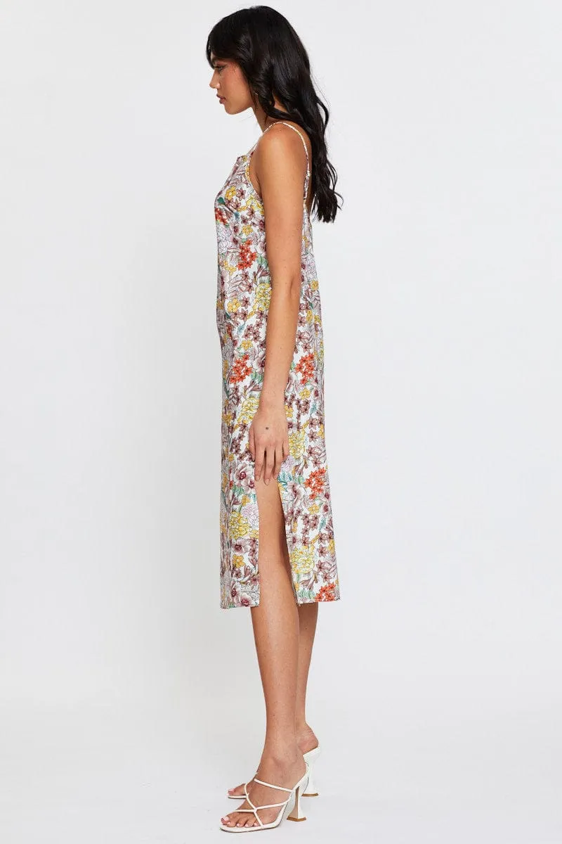 Print Midi Dress Sleeveless sold by Ally Fashion product image thumbnail 4