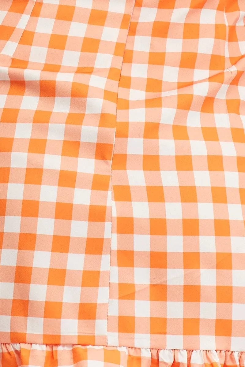 Check Wrap Dress Short Sleeve sold by Ally Fashion product image thumbnail 5