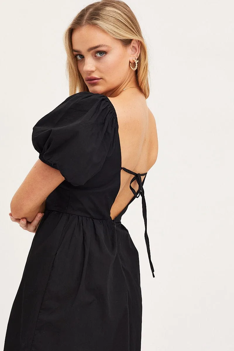 Black Mini Dress Short Sleeve sold by Ally Fashion product image thumbnail 2