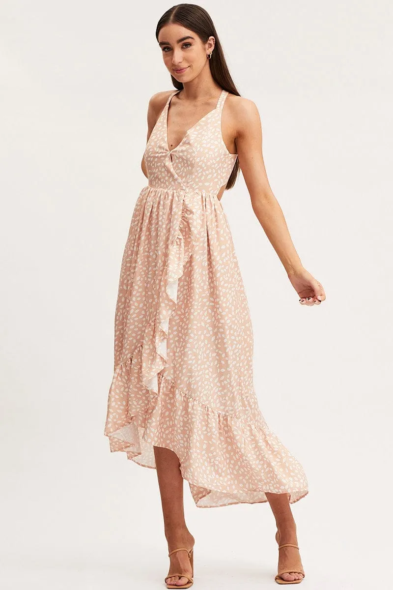 Print Wrap Dress Midi sold by Ally Fashion product image thumbnail 3