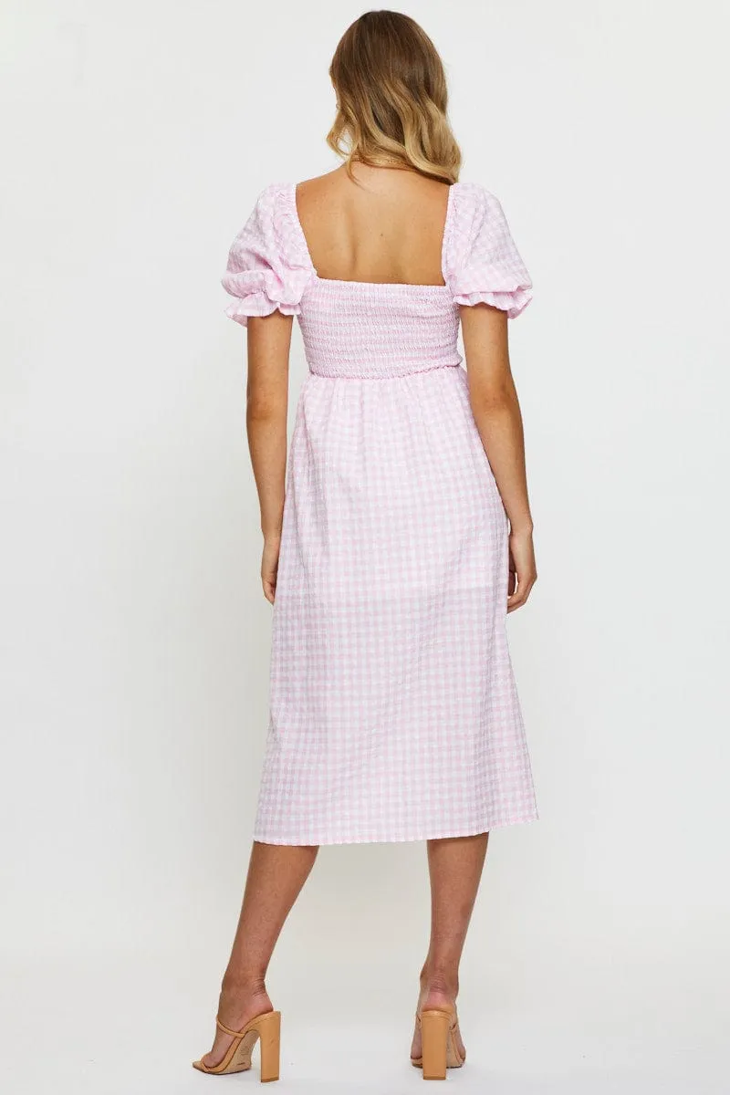 Check Midi Dress Sleeveless sold by Ally Fashion product image thumbnail 5