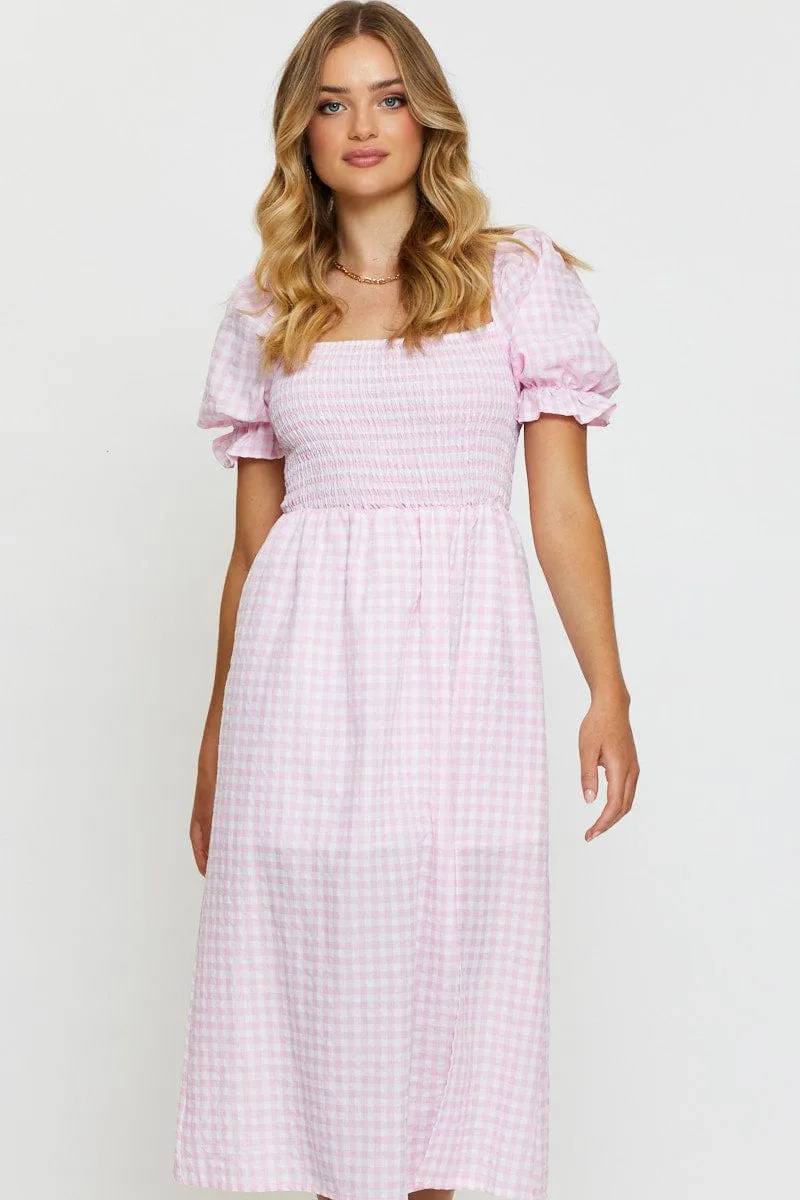 Check Midi Dress Sleeveless sold by Ally Fashion product image thumbnail 2