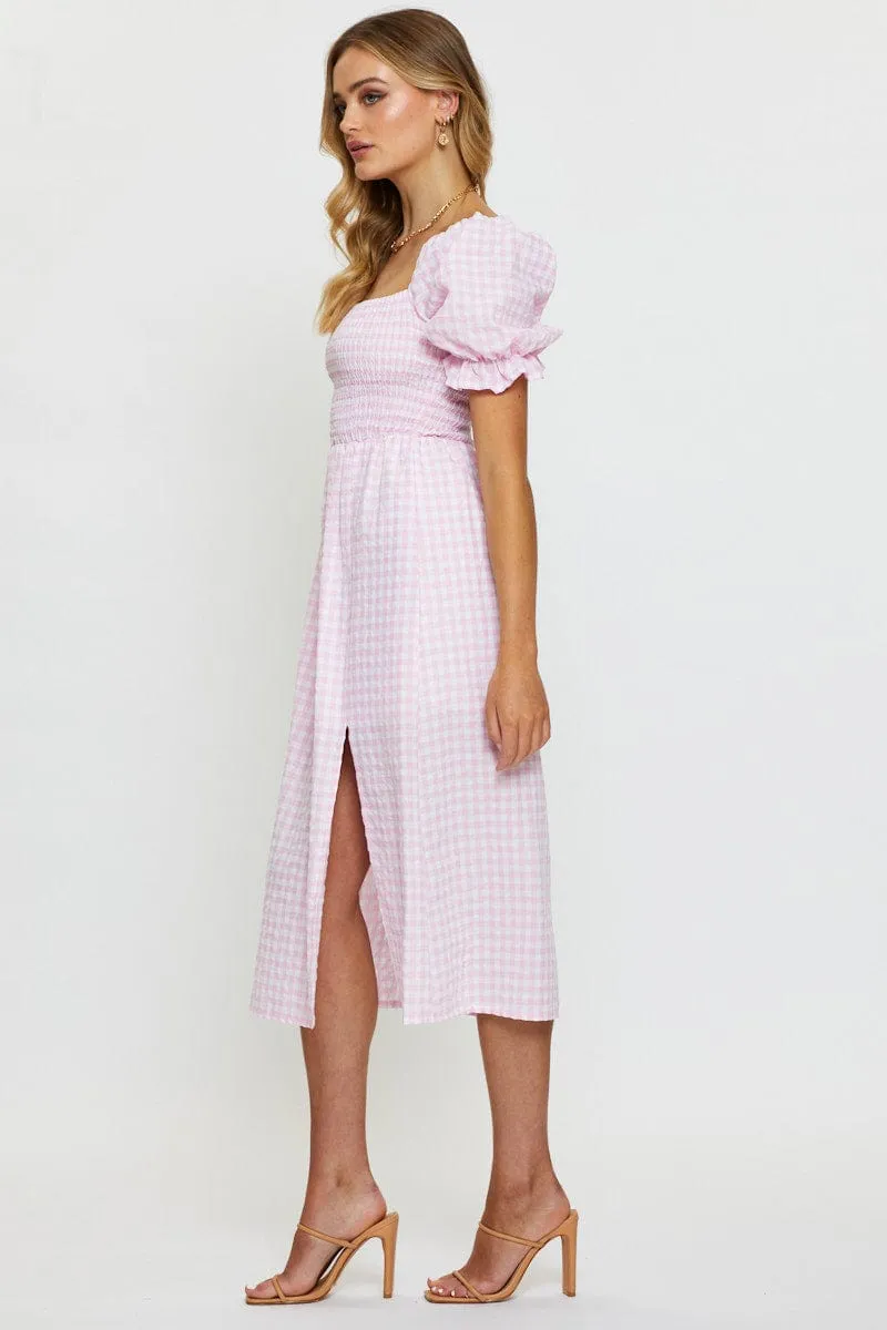 Check Midi Dress Sleeveless sold by Ally Fashion product image thumbnail 4