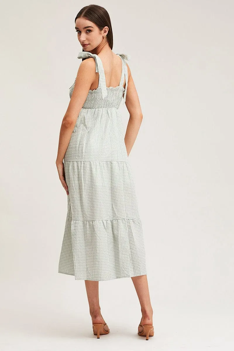 Check Midi Dress Sleeveless sold by Ally Fashion product image thumbnail 5