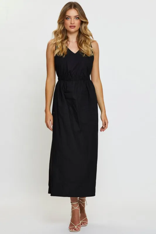 Black Maxi Dress Sleeveless sold by Ally Fashion
