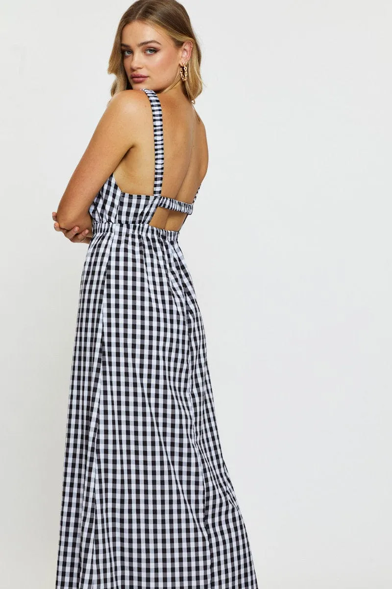 Check Maxi Dress Sleeveless sold by Ally Fashion product image thumbnail 2
