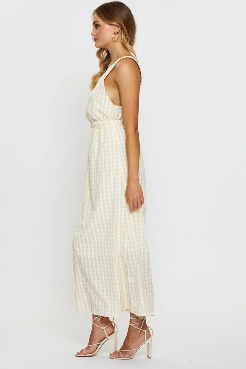 Check Maxi Dress Sleeveless sold by Ally Fashion product image thumbnail 4