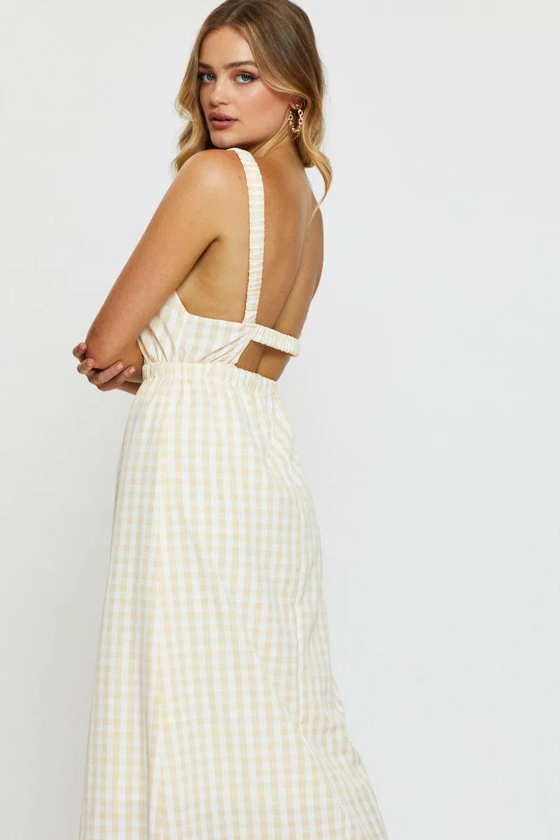 Check Maxi Dress Sleeveless sold by Ally Fashion product image thumbnail 2