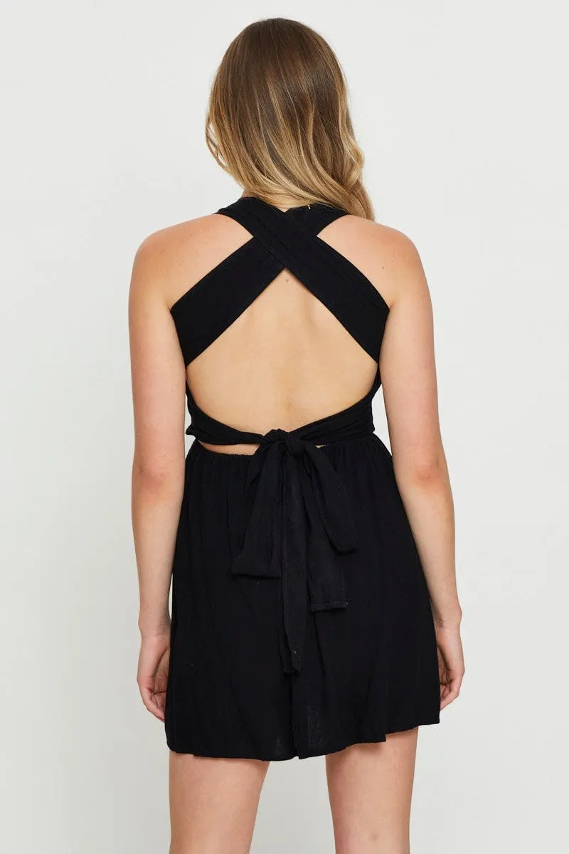 Black Mini Dress Sleeveless sold by Ally Fashion product image thumbnail 5