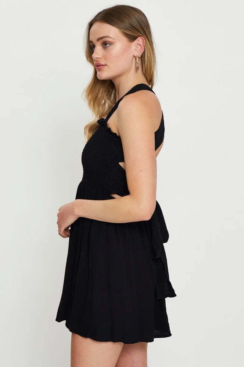 Black Mini Dress Sleeveless sold by Ally Fashion product image thumbnail 4