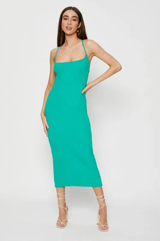 Green Knit Dress Bodycon sold by Ally Fashion