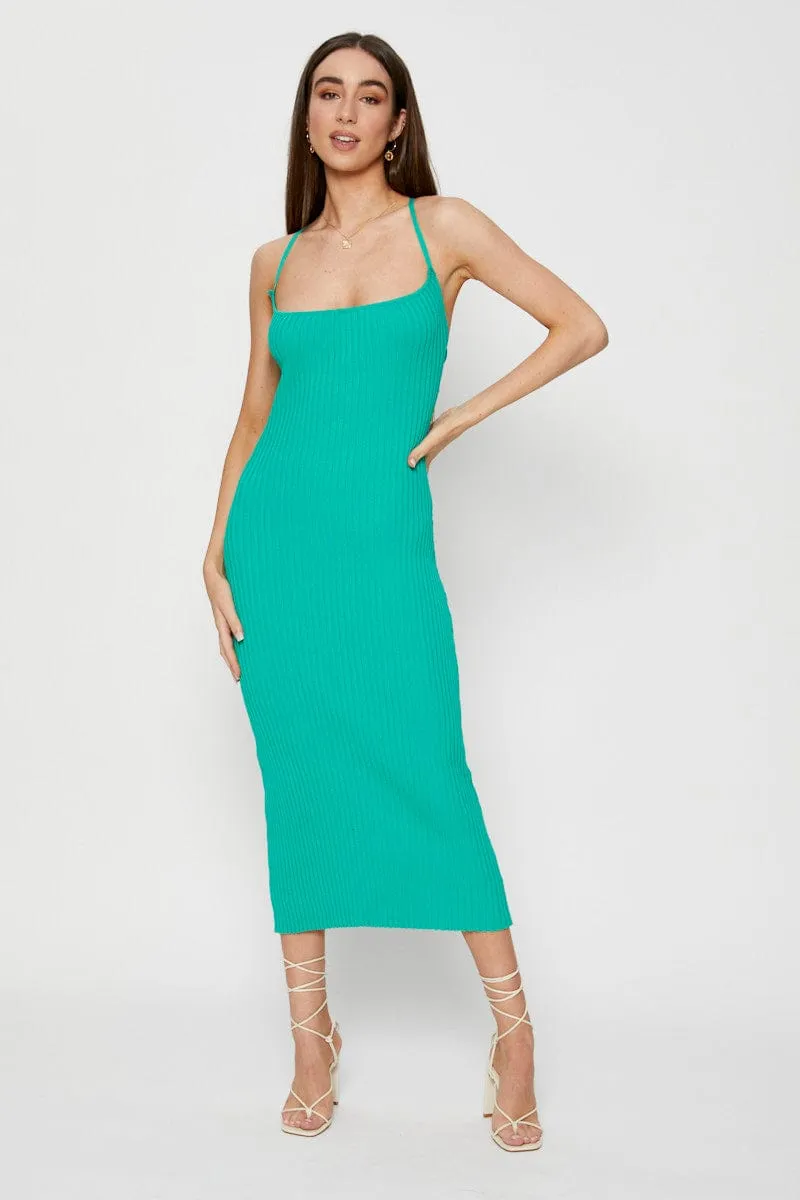 Green Knit Dress Bodycon sold by Ally Fashion