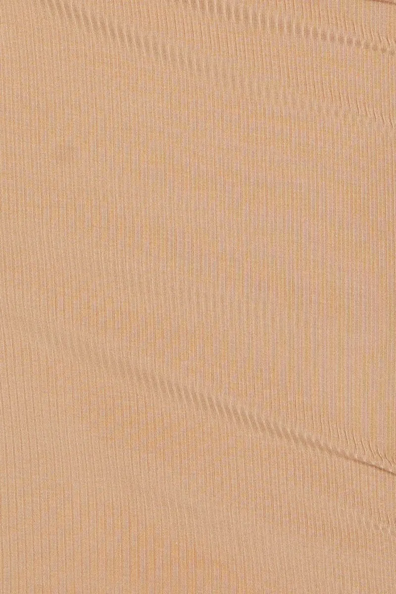 Beige Sleeveless Rib Jersey Midi Dress sold by Ally Fashion product image thumbnail 2