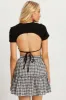 Black Backless Jersey Top sold by Ally Fashion