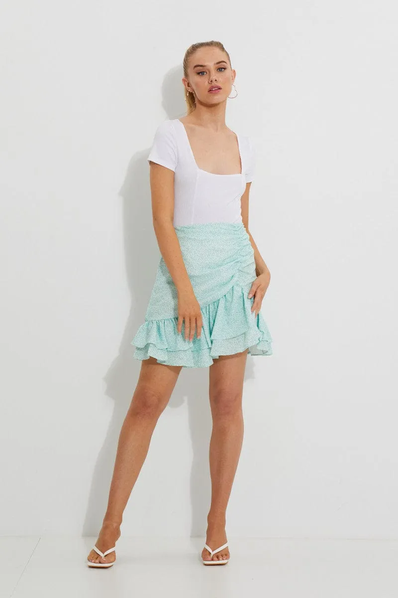 White Designer Seam Detail Ribbed Bodysuit sold by Ally Fashion product image thumbnail 3