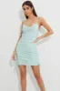 Print Cowl Neck Drawstring Slip Dress sold by Ally Fashion