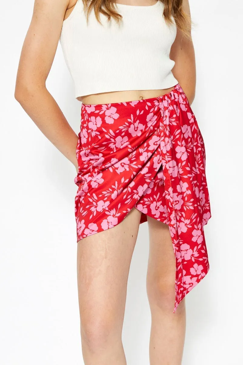 Print Print Drape Skirt sold by Ally Fashion product image thumbnail 2