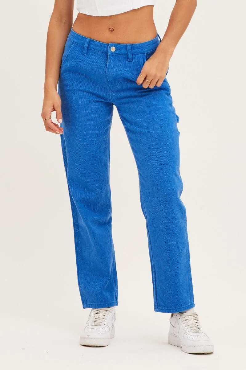 Blue Carpenter Denim Jeans Low Rise sold by Ally Fashion product image thumbnail 2