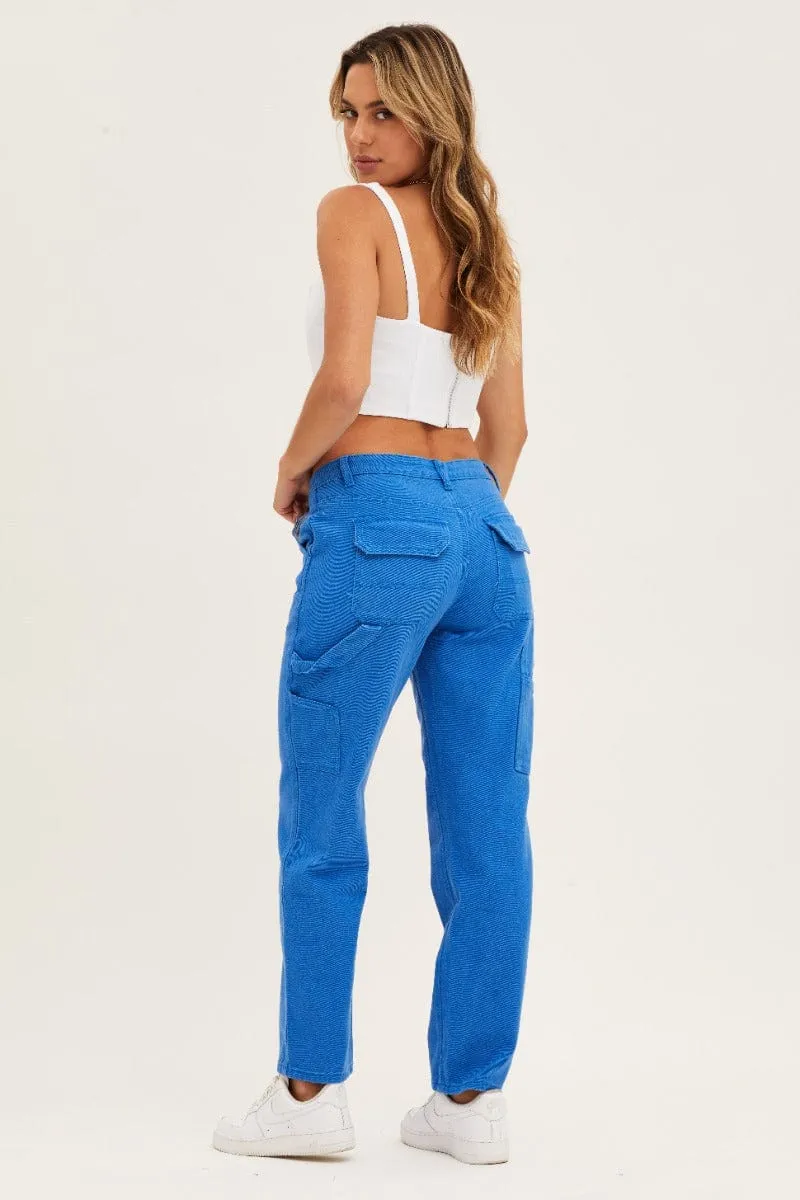 Blue Carpenter Denim Jeans Low Rise sold by Ally Fashion product image thumbnail 5