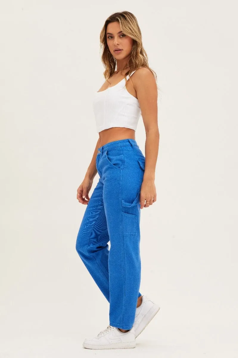 Blue Carpenter Denim Jeans Low Rise sold by Ally Fashion product image thumbnail 4