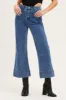 Blue Denim Jeans High Rise Wide Leg Pocket sold by Ally Fashion