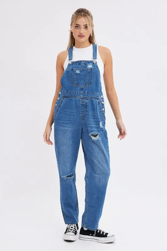 Blue Overall None sold by Ally Fashion