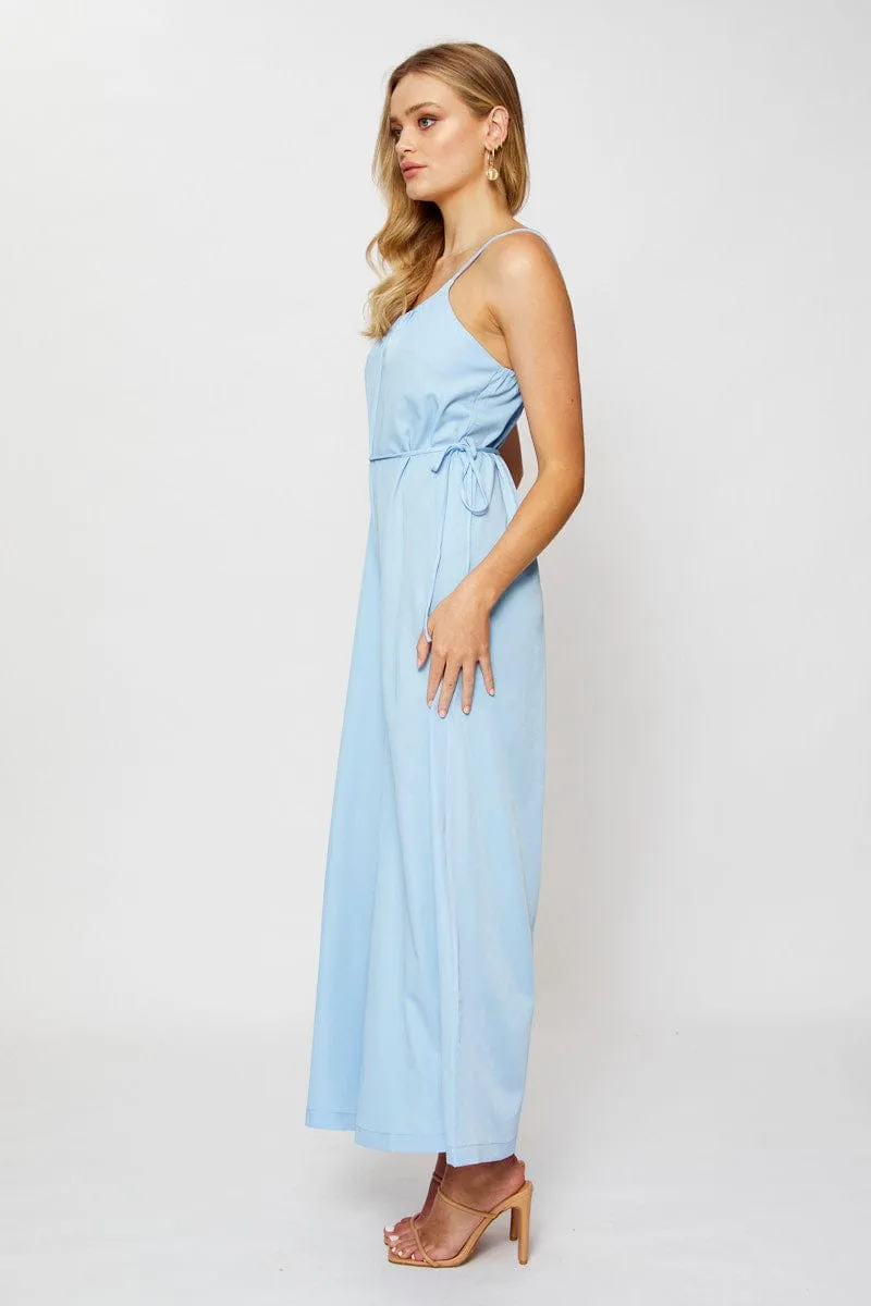 Blue Wide Leg Jumpsuit sold by Ally Fashion product image thumbnail 4