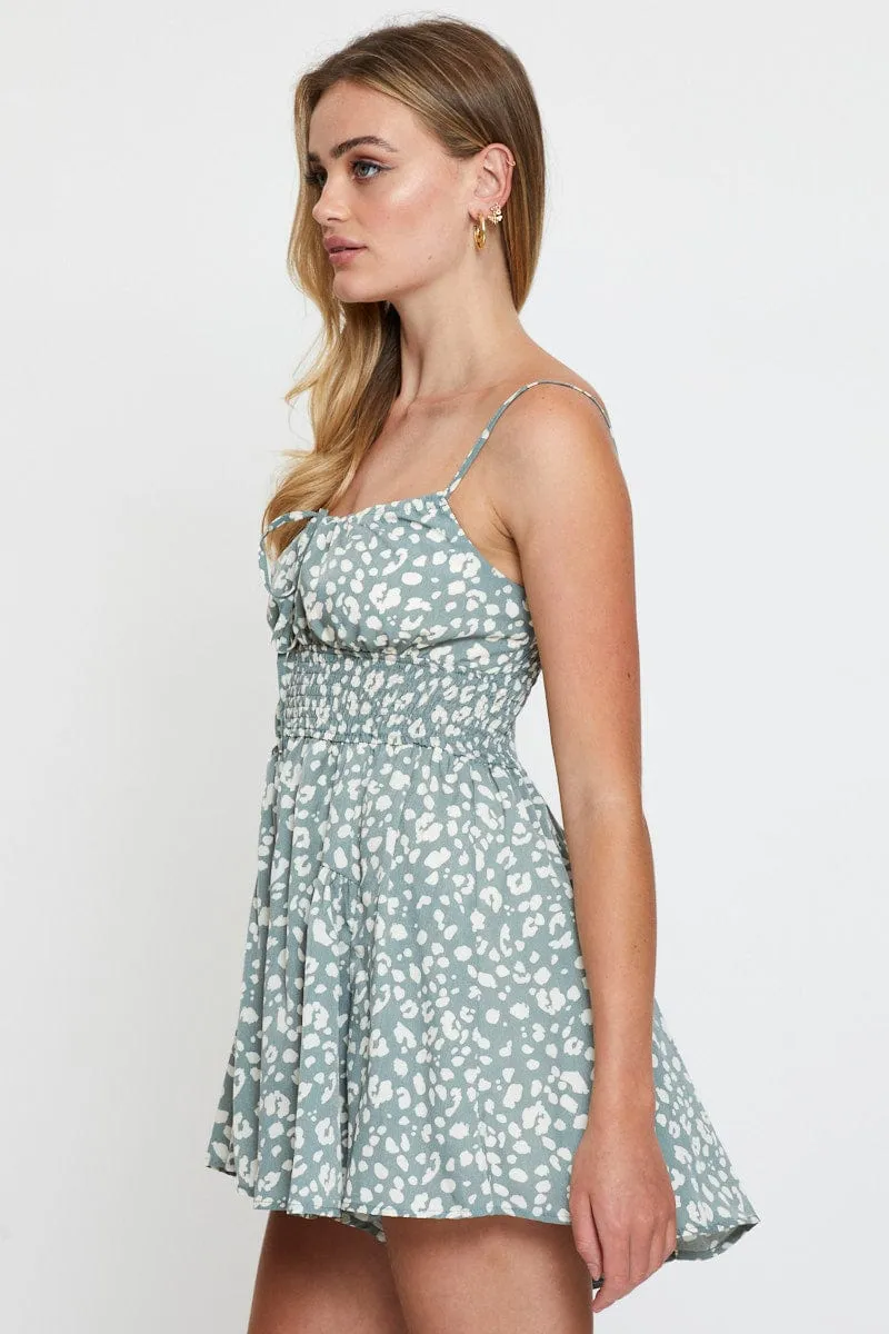 Geo Print Playsuit Sleeveless sold by Ally Fashion product image thumbnail 4