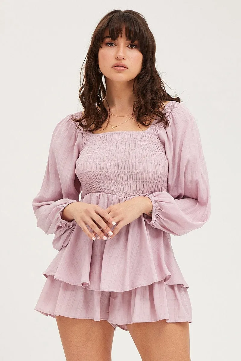 Pink Playsuit Short Sleeve sold by Ally Fashion product image thumbnail 3