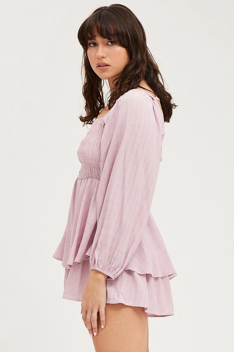 Pink Playsuit Short Sleeve sold by Ally Fashion product image thumbnail 4