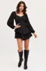Black Playsuit Long Sleeve sold by Ally Fashion