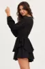Black Playsuit Long Sleeve sold by Ally Fashion