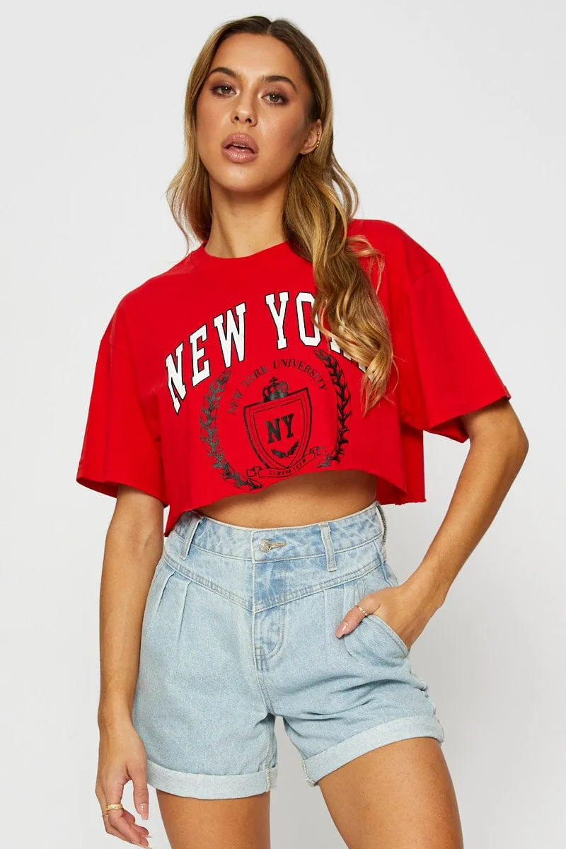 Blue Relaxed Denim Shorts High Rise sold by Ally Fashion