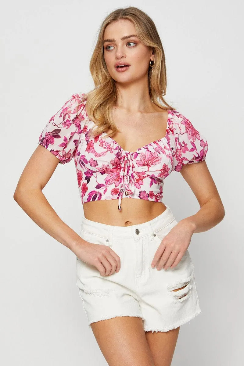 White Distress Denim Shorts High Rise sold by Ally Fashion