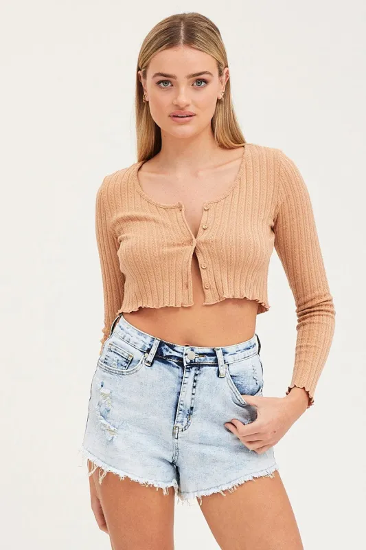 Blue Denim Shorts Mid Rise Skinny Fray Hem sold by Ally Fashion